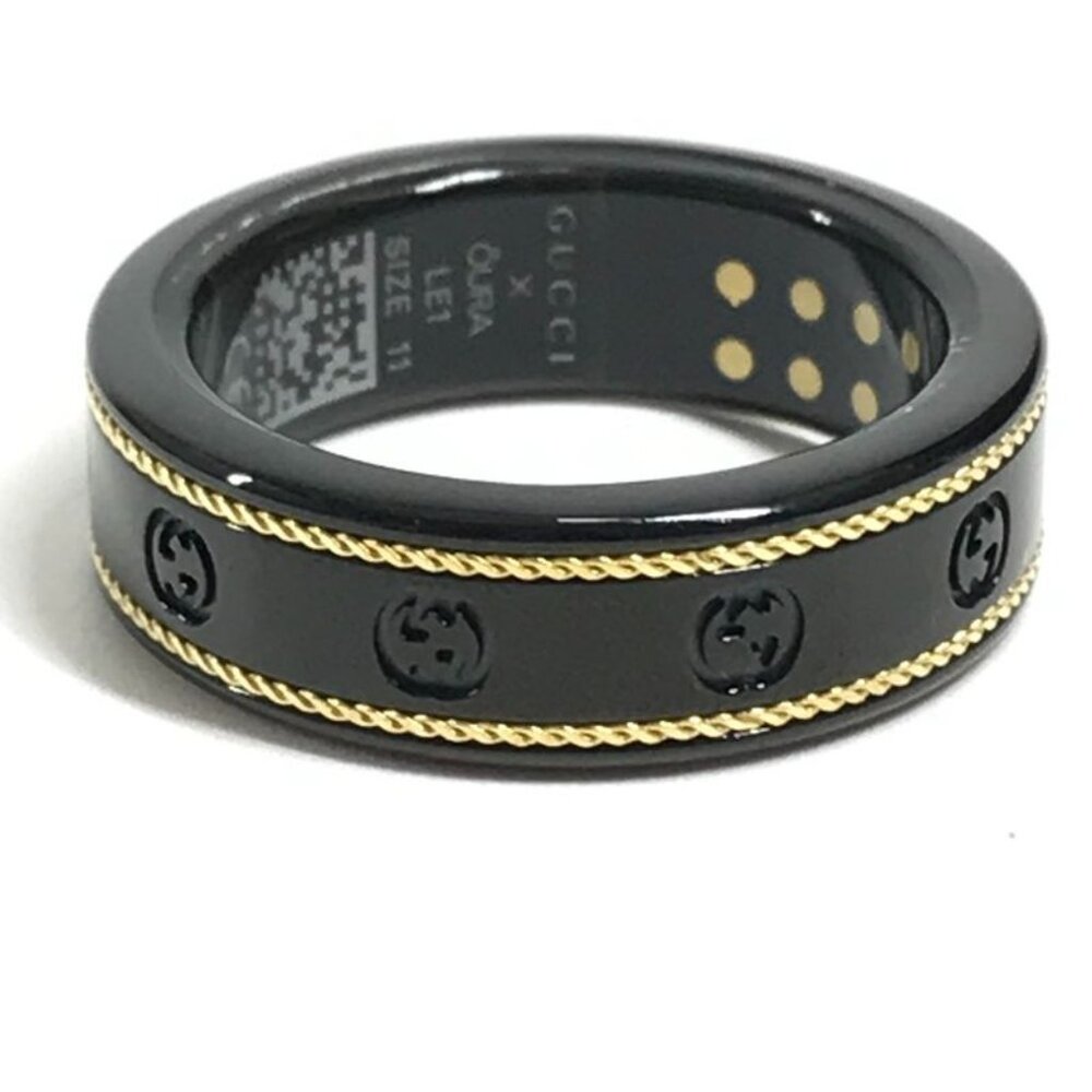 Gucci Ring Smart Interlocking Titanium Black - image 8